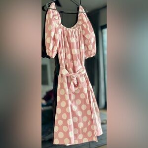 LPA dress. Size XXS (sized down). Polka Dot. Side slit. Pockets. Almost NEW!